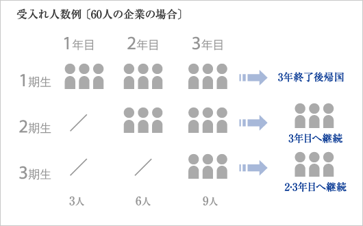 技能実習制度の流れ